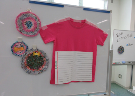 【画像】リサイクルするＴシャツの切り方見本